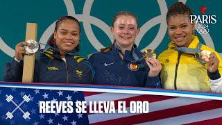 Olivia Reeves, de USA, gana medalla de oro en Halterofilia | Juegos Olímpicos París 2024