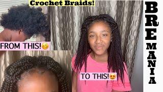 13 Year old crochet braids sisters hair!! || BRE MANIA