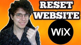 How To Reset Wix Website