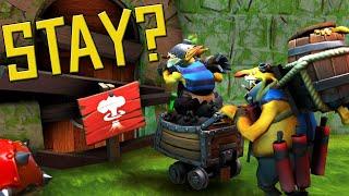 Does Techies Stay Or Go? - DotA 2 Funny Moments