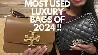 MOST USED Designer bags of 2024; Bottega Veneta, Tory Burch, YSL , etc