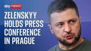 President Zelenskyy holds news conference after meeting Czech Republic PM Petr Fiala