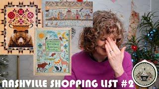 Nashville Shopping List #2! Lindy Stitches, Artsy Housewife, Primrose Cottage, & MORE!