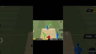 #Real cricket game #Sikhar Dhawan 1st ball six run 