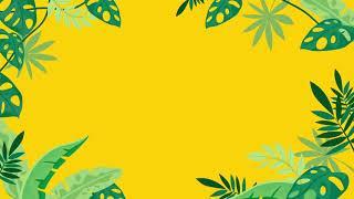 Tropical Flower Leaves - Free Background Loop