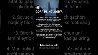 Qora Psixologiya #Psixologiya #manipulyatsiya #qorapsixologiya