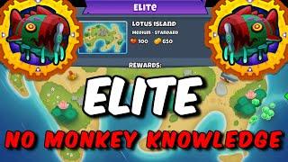 BTD6 Bloonarius Elite Tutorial | No Monkey Knowledge | Lotus Island