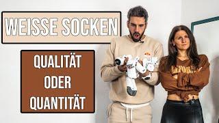 Weiße Socken - Qualitätstest