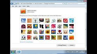 تغيير صورة المستخدم ويندوز 7