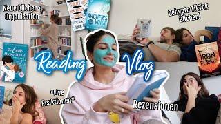 Gehypte TikTok Bücher, Live Reaktionen, Rezensionen, &&& - LESE VLOG