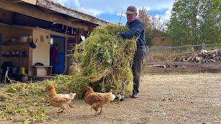 Hard Life of a Family in a Remote Mountain Village. Village Life in Turkey. Documentary