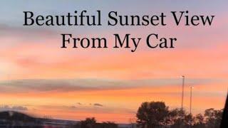 Beautiful Sunset  View | Travelling on highway | Trevel with me |