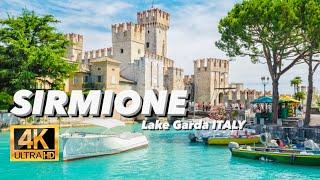 Sirmione, Lake Garda, Italy & Grotte di Catullo Roman Ruins -  4K "WALKING FULL CITY TOUR