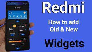 How to add old & new widgets in home screen any Xiaomi / redmi