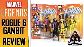 Marvel Legends Retro X-Men Rogue & Gambit Review & Comparison