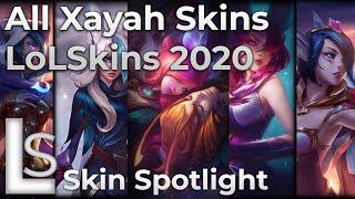ALL XAYAH SKINS INCLUDING ELDERWOOD - Skin Spotlight - LATEST XAYAH SKINS 2020 - League of Legends