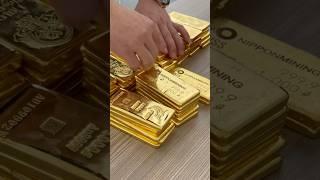 This is truly a gold bar fit for the wealthy #goldaccessories #gold #goldworks #money #goldmaker
