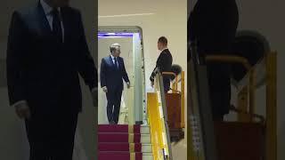 Insane moment Macron is smacked in the face by his wife as they arrive in Vietnam #shorts