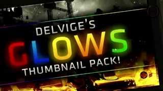 YouTube Thumbnail GLOWS Pack! Delvige's Thumbnail Template Graphics Pack