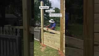 HOW TO BUILD A PRIVACY WALL #construction #diy #tutorial #shorts