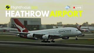 Heathrow Airport Live - Wednesday 1st January 2025 - NEW YEARS DAY Strong Winds