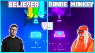 Imagine Dragons Believer Vs Tones And I Dance Monkey | Tiles Hop 'Endless Mode' | BeastSentry