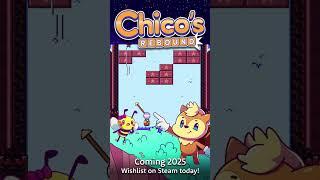 Chico's Rebound - puzzle block-breaking action, coming 2025! #indiegame #steam #gaming