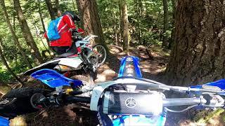 Dirtbiking at the Nickel Mine riding area in Hope, B.C. - 2022