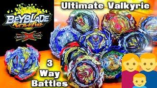 MOST InSaNe 3-Way BEYBLADE BURST Family Battles with Ultimate Valkyrie