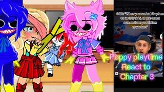 Poppy playtime reacts to chapter 3 //gacha reaction part 4 special au