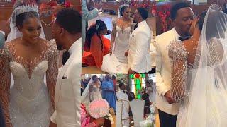 Sharon Ooja White Wedding Ceremony Full Video In Church With Her Husband #sharonooja #timiniegbuson