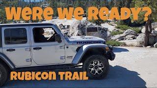 Spending a day on the Rubicon Trail in a stock Jeep JLU Rubicon