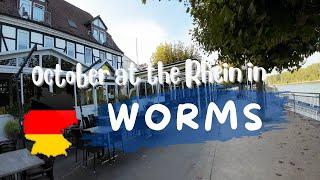 Worms am Rhein, October at the Rhine, Rheinufer in October