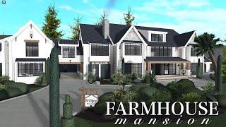 Giant Farmhouse Mansion Bloxburg Speedbuild (SLOW)