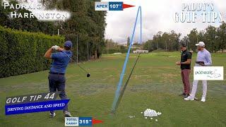 DRIVING DISTANCE AND SPEED | Paddy's Golf Tip #44 | Padraig Harrington