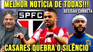 EXCELENTE DECISÃO!!! SÃO PAULO (SPFC) SURPREENDE A TODOS E ANUNCIA PROCURA POR REFORÇO ÓTIMO!