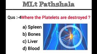 MLT MCQs :-13  Lab Technician Exam Question Answer  Hematology MCQs  Government Exams DSSSB AIIMS