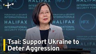 Former President Tsai Ing-wen Talks Ukraine, Defense Budget in Canada Speech ｜TaiwanPlus News