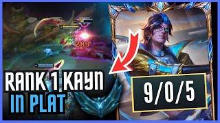 #1 Kayn World Shows How To Play Kayn Top PERFECTLY - How To Climb Out Of Plat!