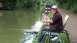 Easy Fishing. Short Pole on the Canal with bread and worms