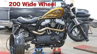 Harley Davidson Sportster 48 Customisation Series Part 4a - 200 Wide Tyre