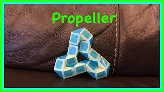 Smiggle Snake Puzzle or Rubik's Twist Tutorial: How to make a Propeller Shape: Step by step Video