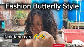 Ikut cara ini barulah Style rambut kamu Menawan /  Butterfly Style 2025