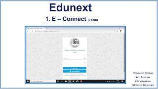 Edunext tutorial for teachers for taking online classes e connect