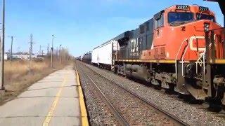 Railfanning at Dorval,Qc (Horn Show) with Nic Railsfans 56