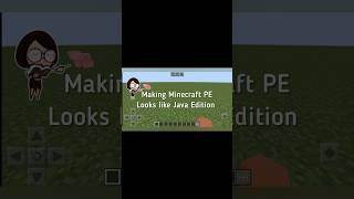 Make MCPE looks like Java Edition under 1min  #shorts #minecraft