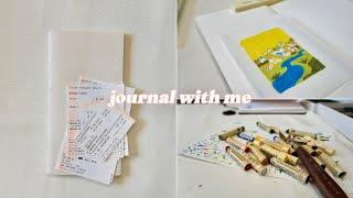 Travel Journal with Me | Layover in Zurich | Traveler's notebook | an_acornn