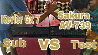 Kevler GX7 VS Sakura AV 739 Labanan ng Sub, Sino ang mas malakas? Bottle Knockdown, Mini Sound