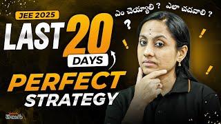 JEE 2025 || Last 20 Days Strategy to Score 99+ Percentile || Smart Study Plan for JEE 2025 