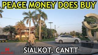 PEACEFUL Drive In Sialkot's RICHEST Neighbourhood | Pakistan Car Driving POV | Sialkot, Cantt